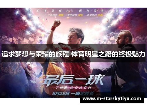 追求梦想与荣耀的旅程 体育明星之路的终极魅力